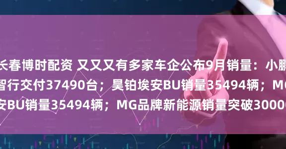长春博时配资 又又又有多家车企公布9月销量：小鹏交付41256台；鸿蒙智行交付37490台；昊铂埃安BU销量35494辆；MG品牌新能源销量突破30000台